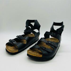 Birkenstock Women's Black Athens Multi-Strap Ankle Sandals Size 38